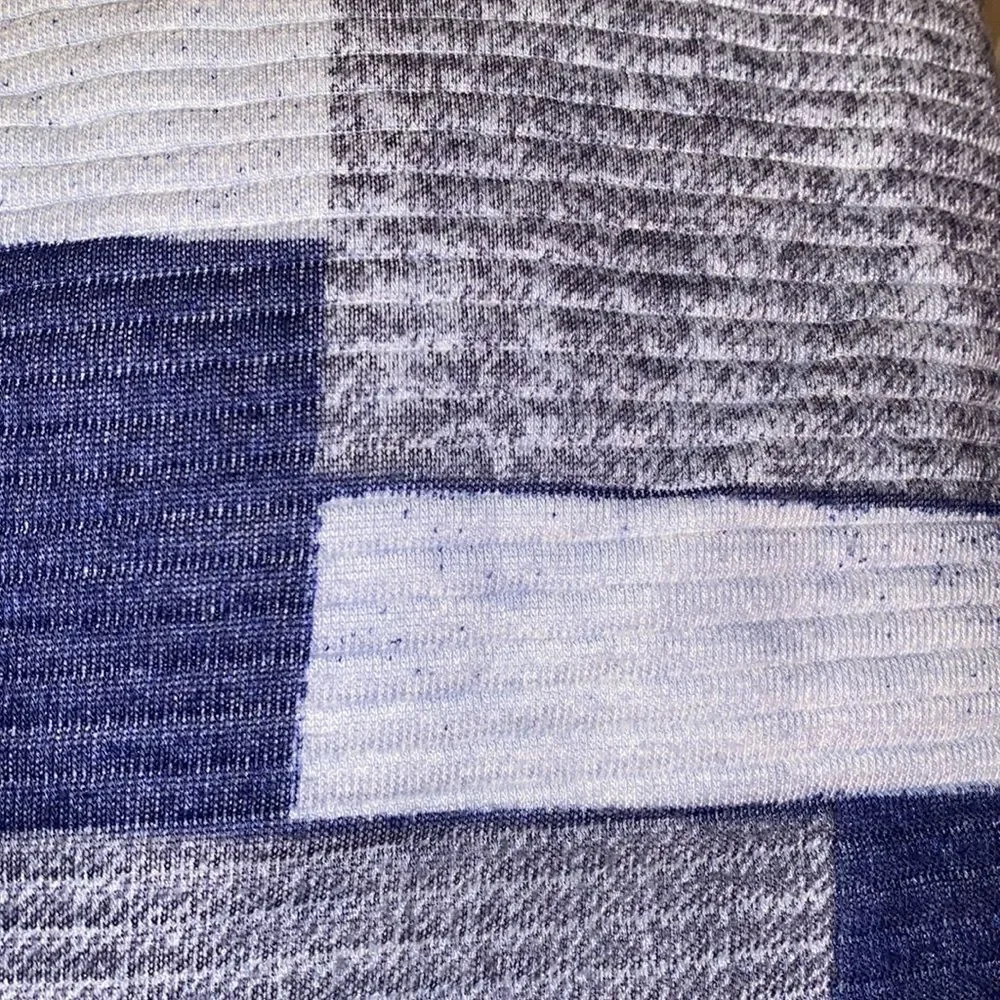 ✨ Zara Trafaluc Blue Square Ribbed Sweatshirt ✨